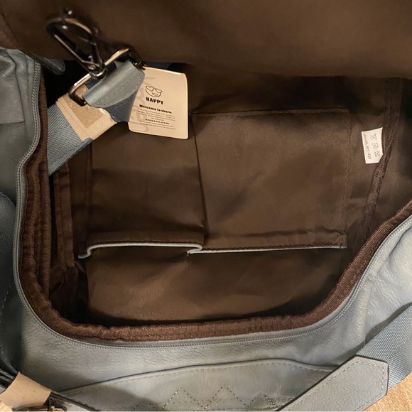 NWT Bromen Backpack Purse Vegan leather blue Anti theft & water resistant main image 6